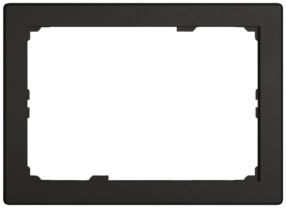 Abdeckrahmen EDIZIO.liv 2×3 208×148mm schwarz