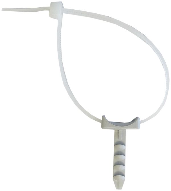 Kabelbinder-Steckdübel Ø6×27mm max 8.5mm mit 100×Kabelbinder 200×4.8mm