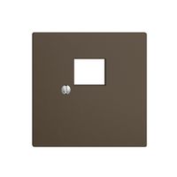 Frontplatte 1×RJ45 coffee R&M EDIZIOdue swissline