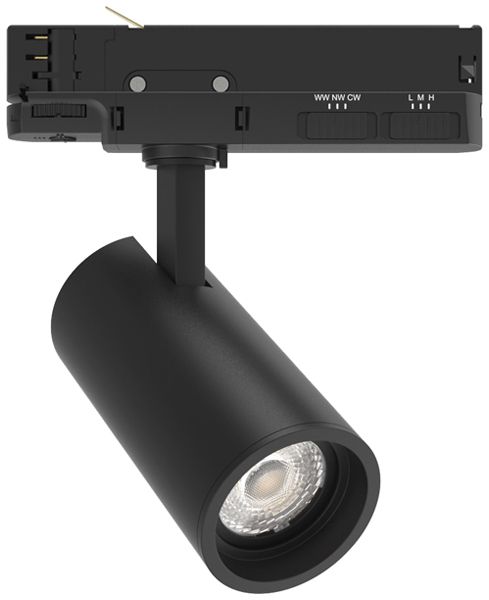 LED-Spot DOTLUX SLIMtrack 21W 2070lm 927/932/940 36° DIM AD3PH Ø65 schwarz