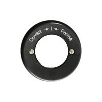 Kit front. Ouvert-I-Fermé pour contact rot.imp.à clé noir