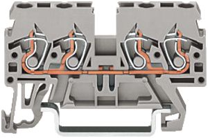 Klemme 4L WAGO 0.8…4mm² grau