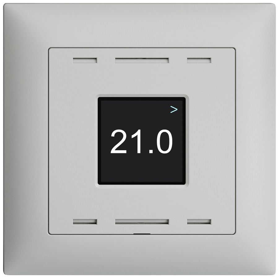 UP-Raumtemperatursensor EDIZIOdue Wiser CO2 230V 5…30°C hellgrau