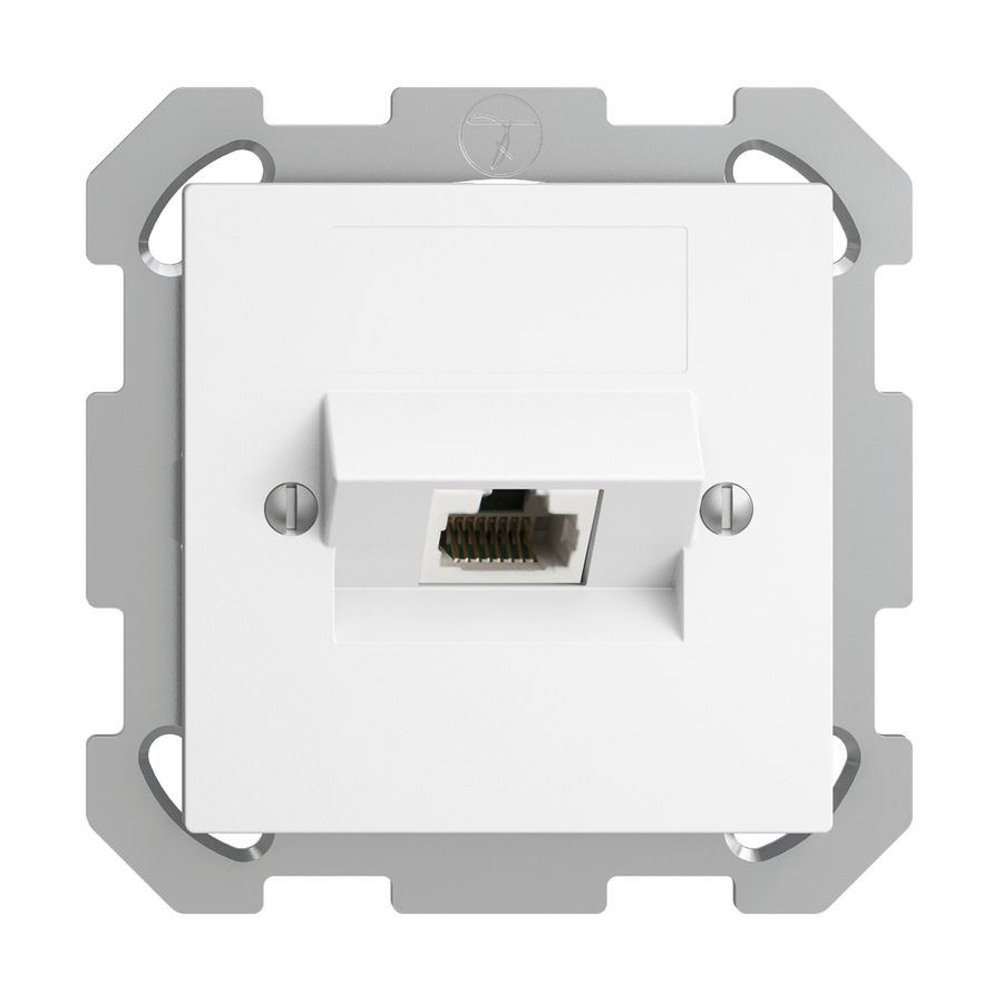 UP-Dose 1×RJ45/u 8P ITplus EDIZIOdue weiss