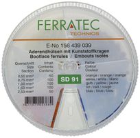 Embouts de câble assortis Ferratec isolés SD91