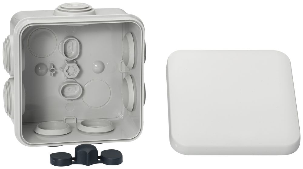 AP-Abzweigdose Mureva 80×80×45mm leer grau IP55