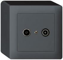 Presa di passaggio AP kallysto R/TV 14dB antracite