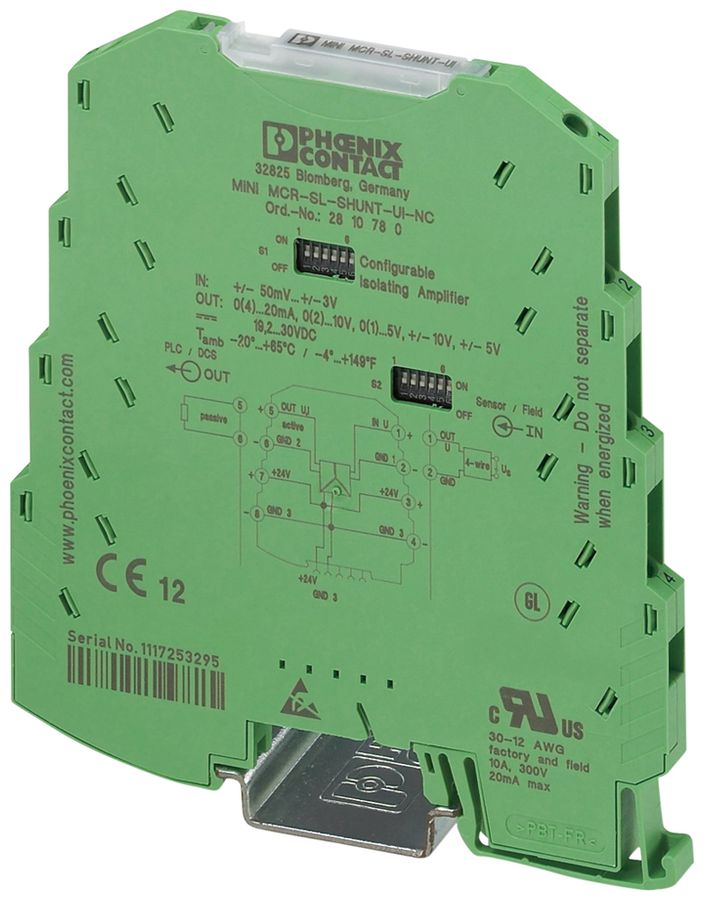 Isolatore galvanico PX MINI MCR-SL-SHUNT-UI-NC