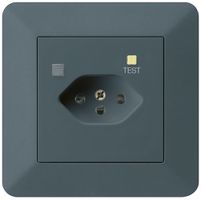 UP-Steckdose KTR T13 FI 30mA anthrazit