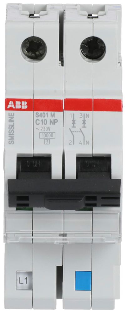 Disgiuntore SMISSLINE TP S 2×10A C 10kA NP