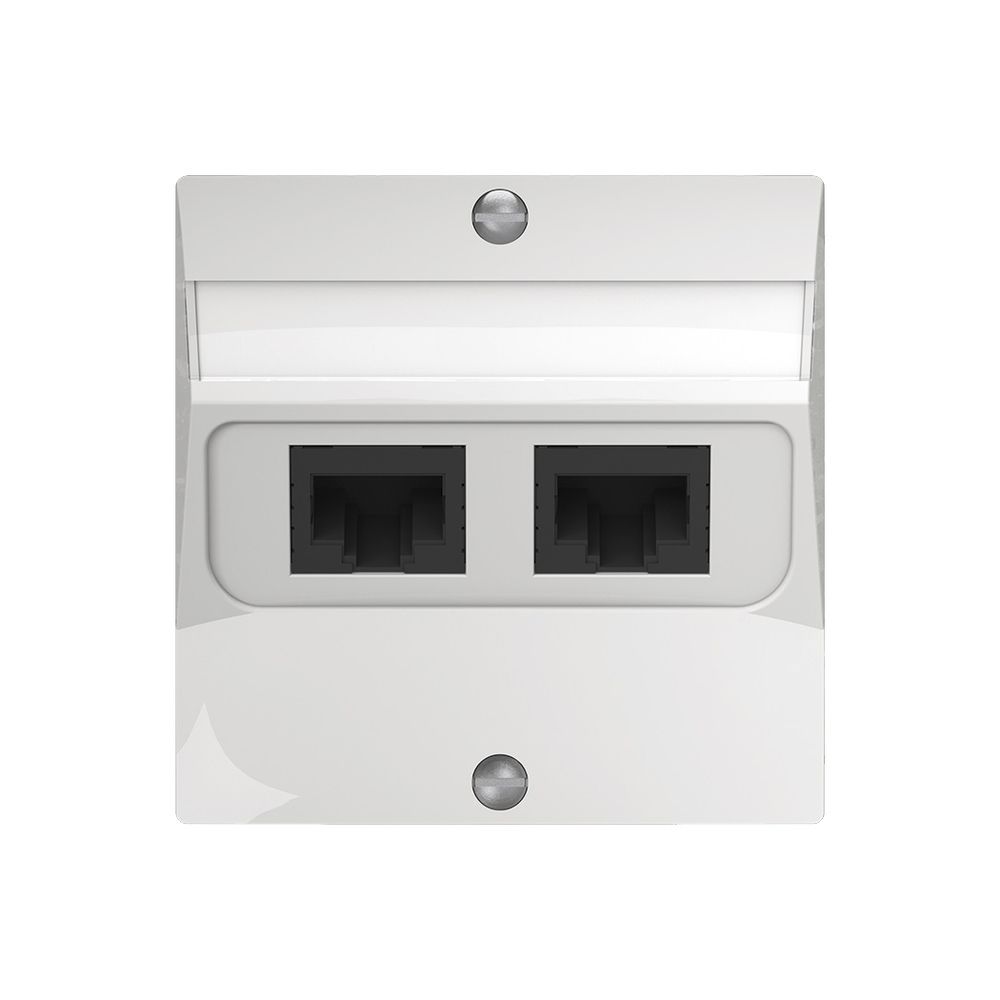 Boîte de raccordement ENC SIDUS 2×RJ45 blanc brillant
