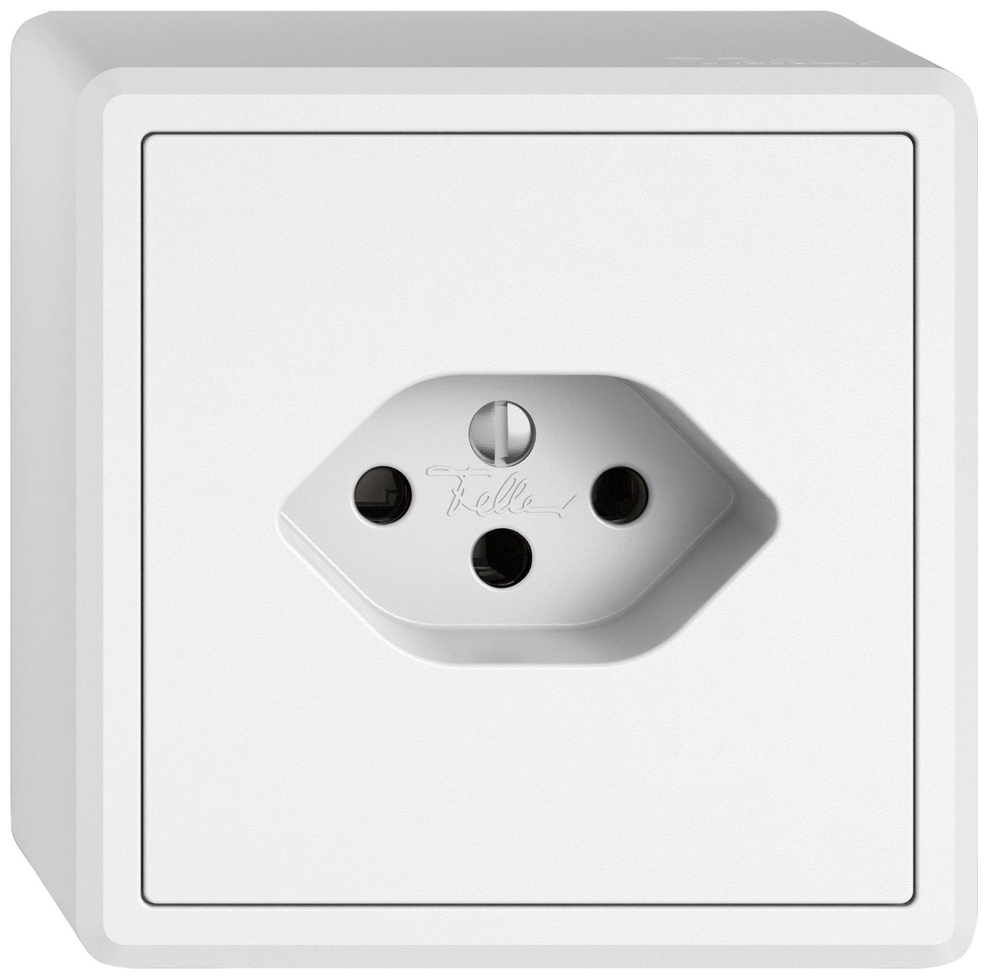 AP-Steckdose EDIZIO.liv SNAPFIX® 1×T13 ws