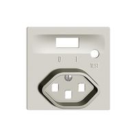 Kit frontal EDIZIOdue pour prise FI gris clair