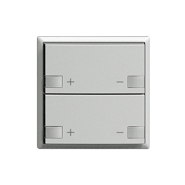 Frontset 2×Dimmer 2K/2T ZEP EDIZIOdue silver