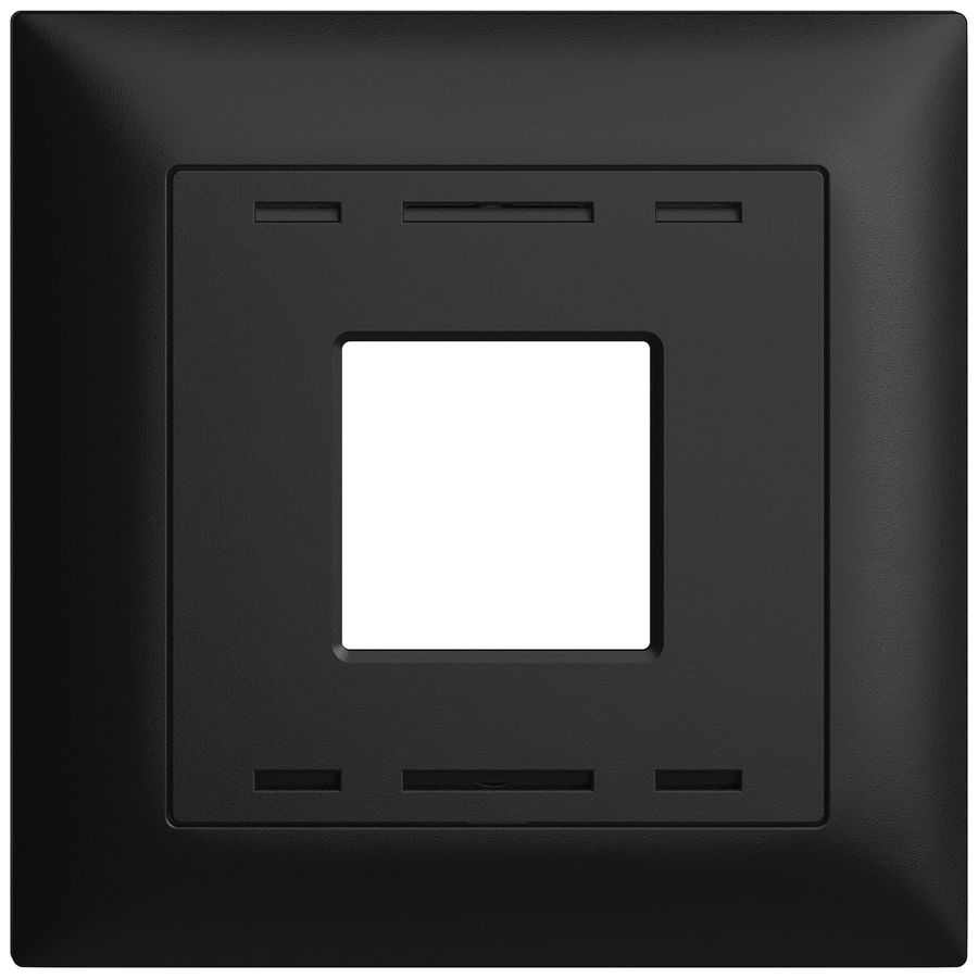 UP-Abdeckset EDIZIOdue Wiser Thermostat schwarz