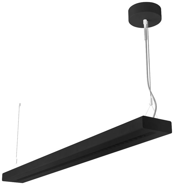 LED-Pendelleuchte LEDVANCE LINEAR 54W 6400lm 3000K DALI EM3h 1210mm schwarz