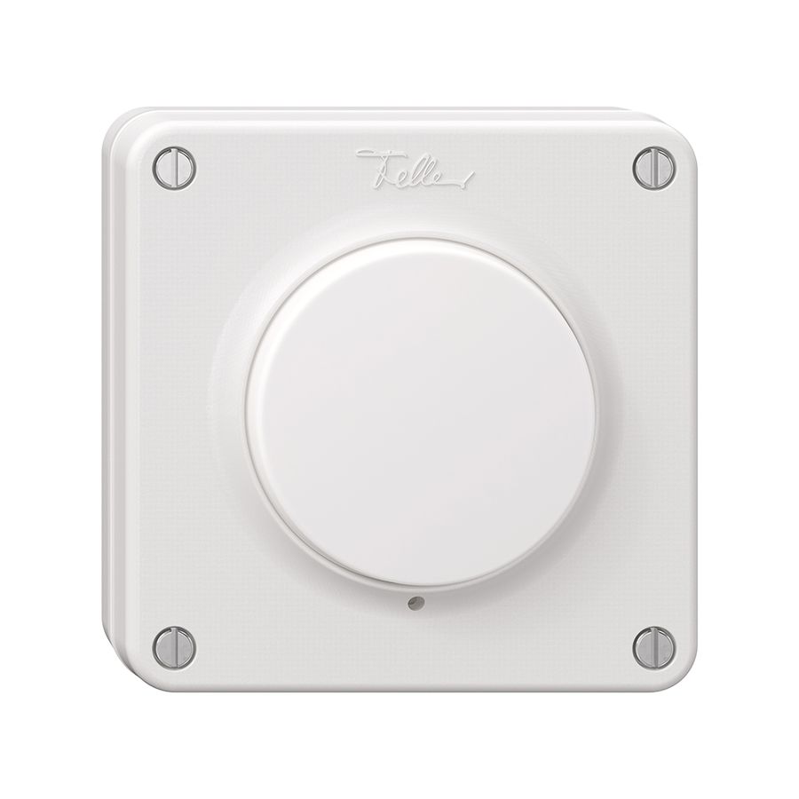 NUP-Druckschalter NEVO, S3/1L, beleuchtbar, weiss, m.weisser Membrane