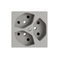 Montageset EDIZIO.liv SNAPFIX® für 3×T13 Shutter hgu