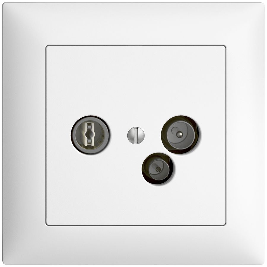 UP-Antennendose TV-R-Daten DD11 5…65MHz EDIZIOdue weiss
