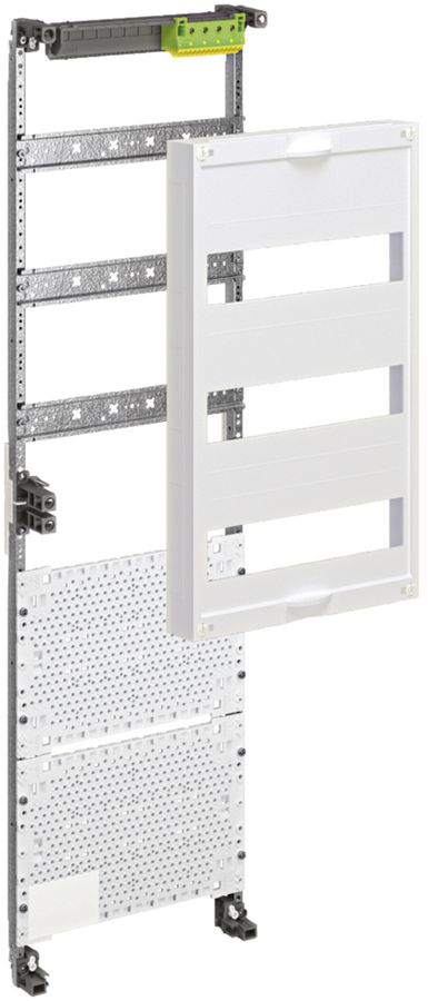 Mediafeld Hager für UP-Feldverteiler 6-reihig, 3 Reihen modular
