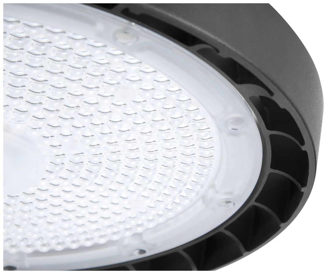 LED-Hallenstrahler Sylvania Granit 120W 19500lm 840 85° IP65 0…10V schwarz