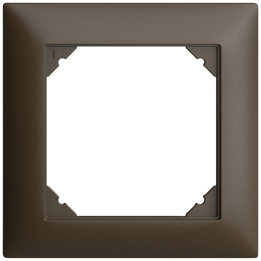 Abdeckrahmen EDIZIOdue 1×1 88×88mm umbra