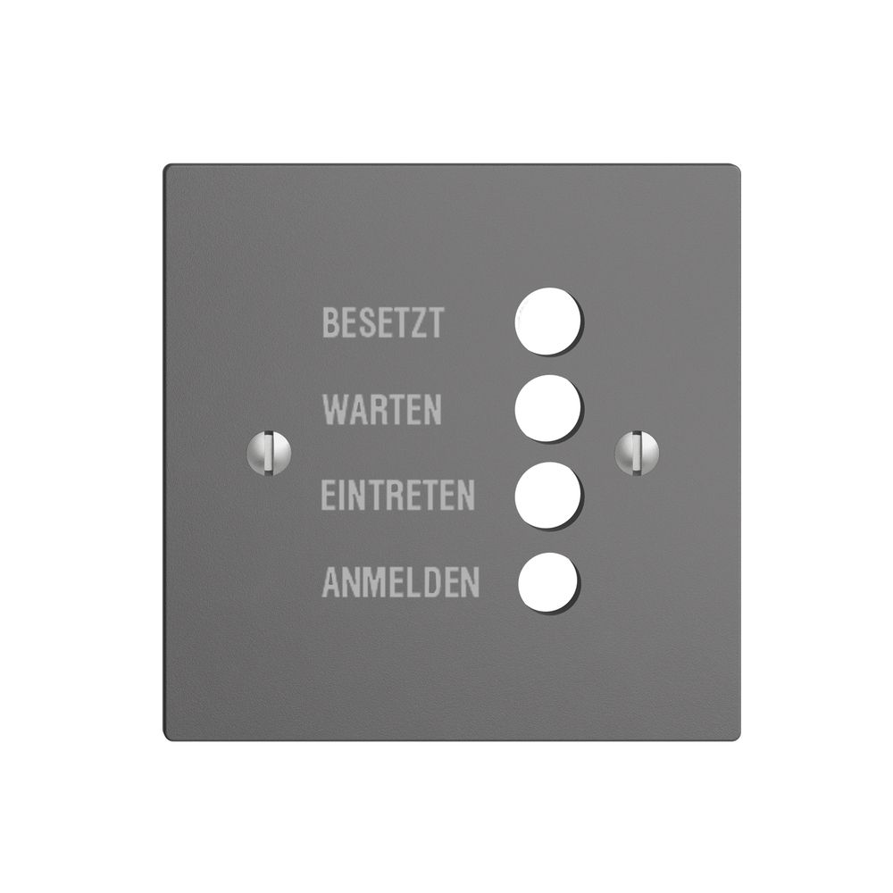 Frontplatte EDIZIOdue dunkelgrau deutsch