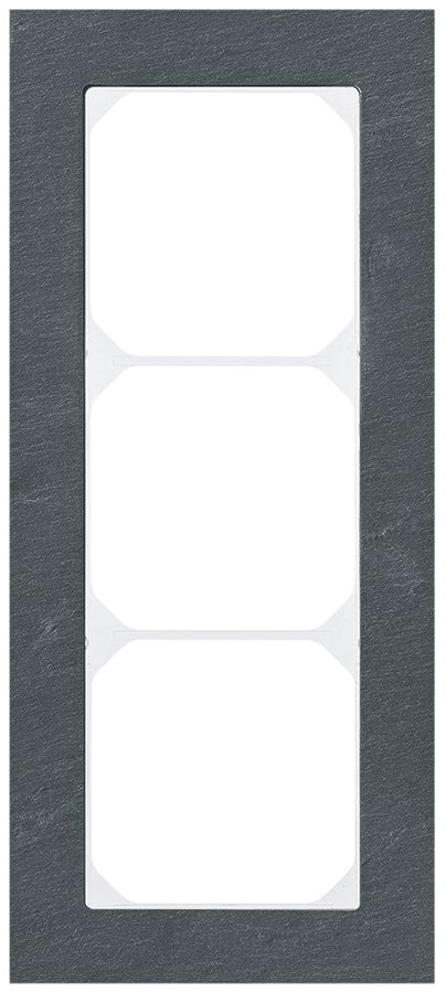 Abdeckrahmen KAL.art 3×1 214×94mm Schiefer schwarz