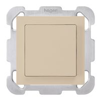 Pulsante INC kallysto CA beige con piastra di fissaggio