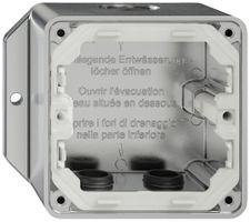 AP-Gehäuse ELEMENT SNAPFIX® 111×93×54mm 3×M20 alu