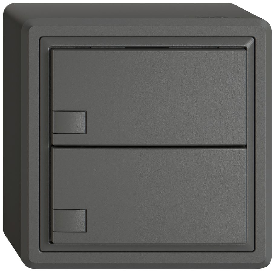 AP-Universaltaster EDIZIO.liv UNI SNAPFIX® 12…48V o.LED 2× 1-Tbed.dgu