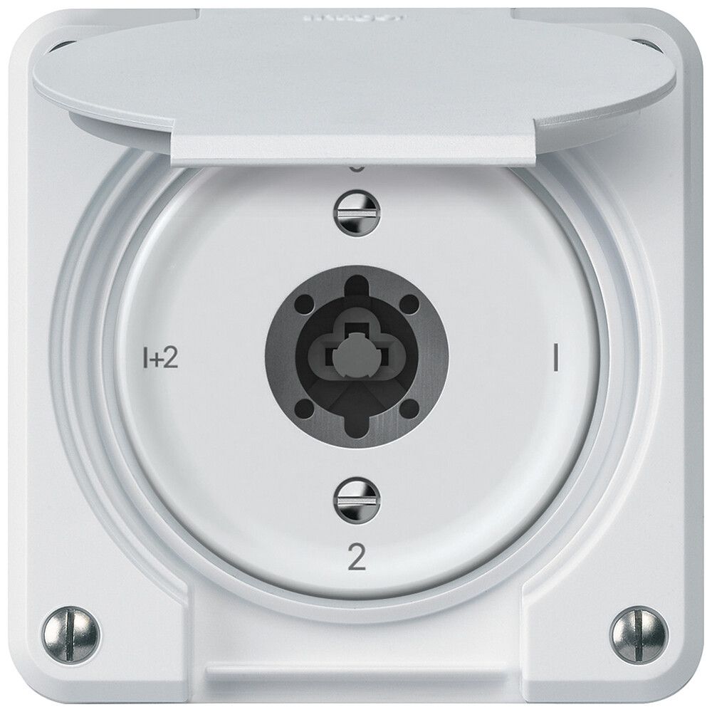 Interruttore a chiave robusto interruttore seriale 16A 250V 86×86mm bianco