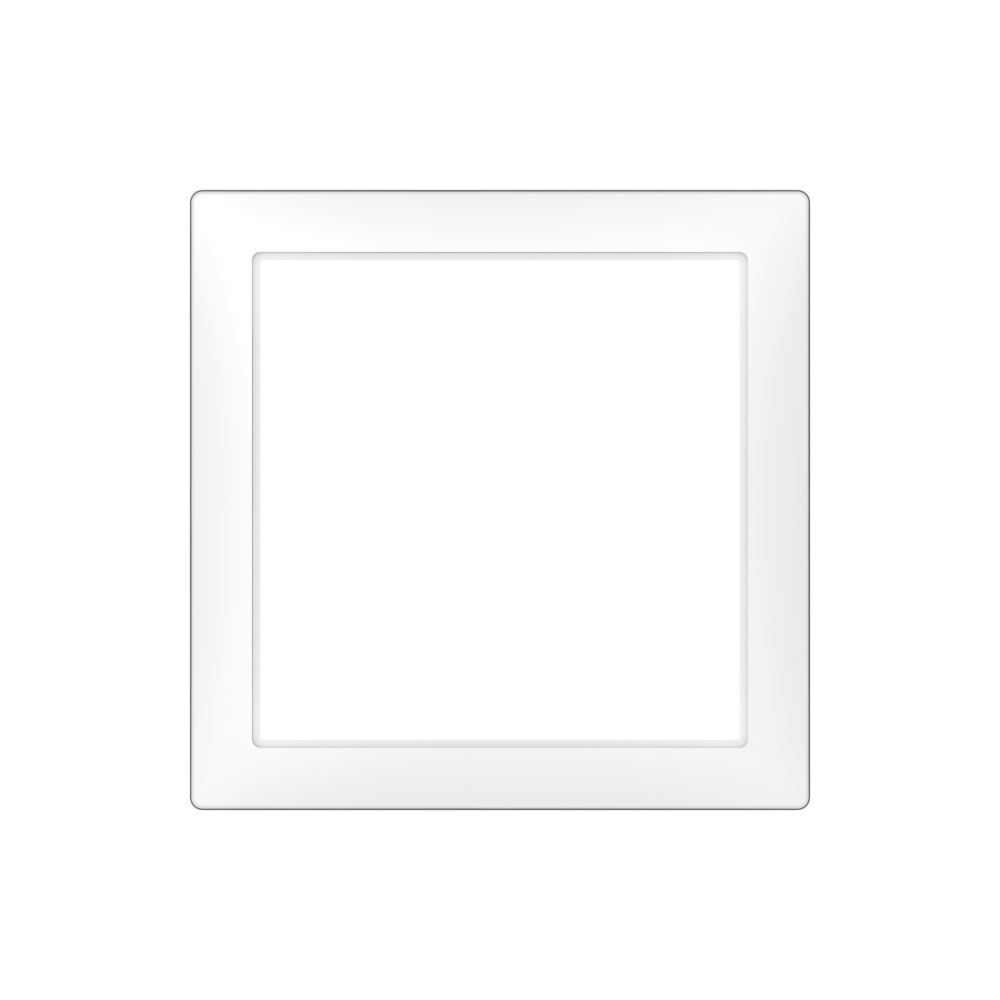 AP-Frontrahmen SIDUS 75×75mm weiss glänzend