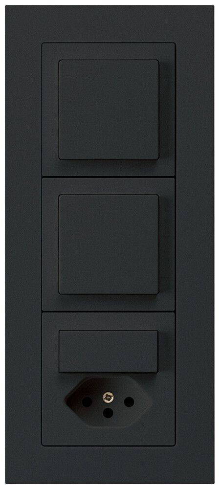 UP-Kombination kallysto.pro Gr.I-I-I vertikal 2×Schalter S3+S3/Typ 13 schwarz