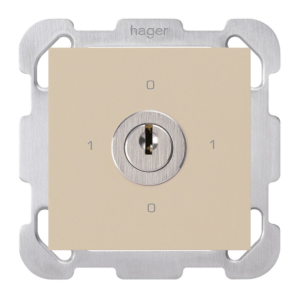UP-Drehschalter kallysto 0/3L beige mit Schloss Kaba 8