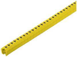 Leitermarkierer Weidmüller CLI C CD für Ø1…5mm 3×4.2mm Symbol: +, gelb