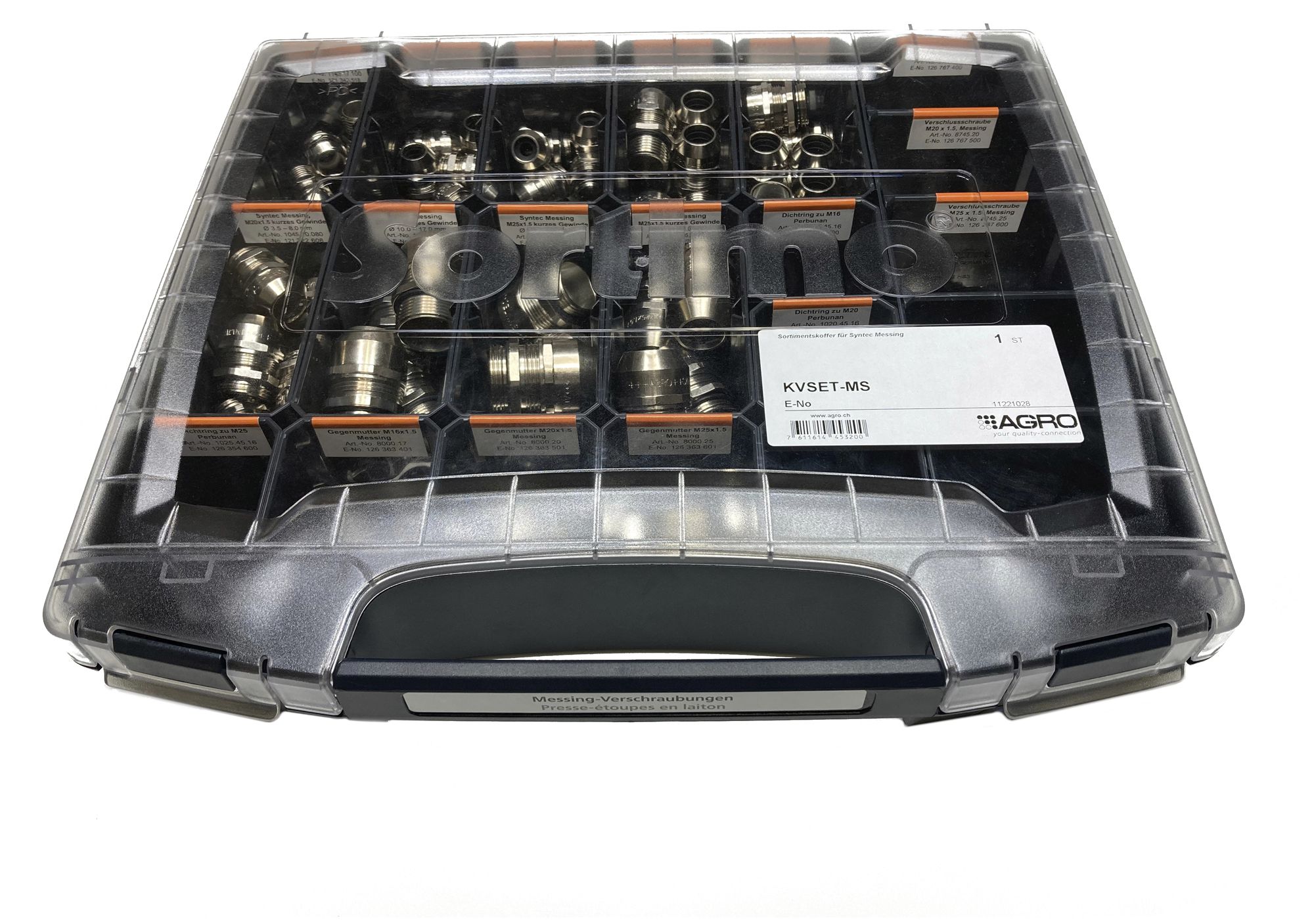 Sortimentskoffer AGRO mit Messing-Verschraubungen