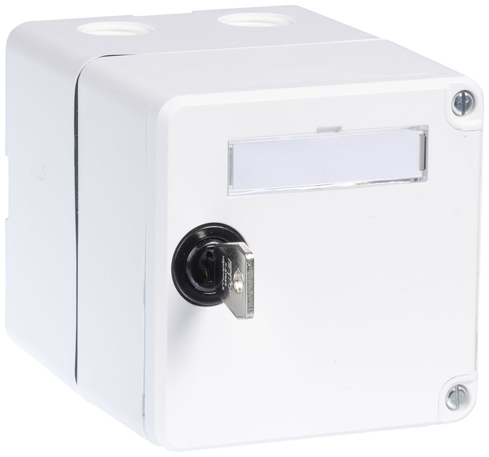 Kit di montaggio AP R&M diritto per 2×RJ45 cat.6A 87×87mm bianco