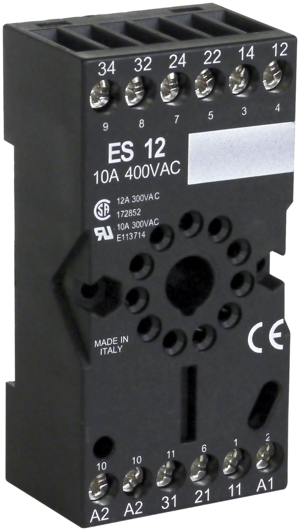 Zoccolo ad innesto BBC Bircher BSF-11/ES12 nero