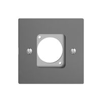 Montageset für XLR-Dose EDIZIOdue dunkelgrau