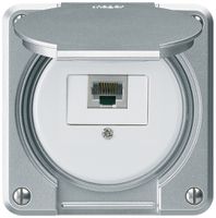 UP-Anschlussdose robusto IP55 aluminium 1×RJ45/s für Kombination