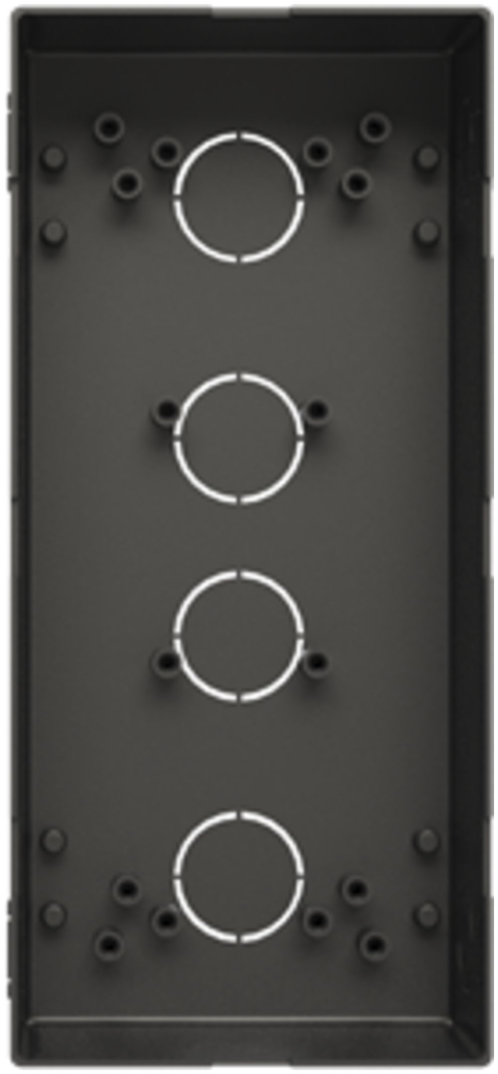 UP-Einlassdose ABB-Welcome, Grösse 1/3 (3 Module), schwarz