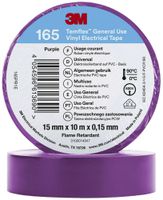 Ruban isolant 3M Temflex 165 15mm×10m×0.15mm violet VDE 600V 0…90°C