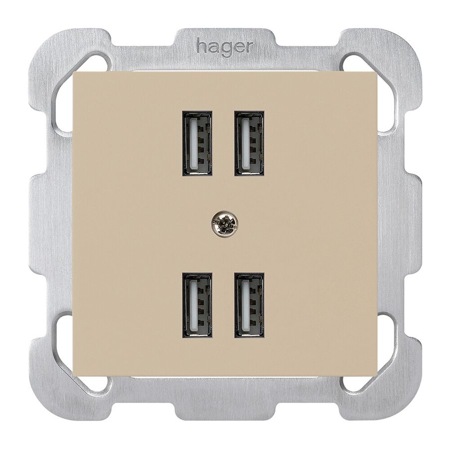 Presa INC 4×USB kallysto B 2400mA beige
