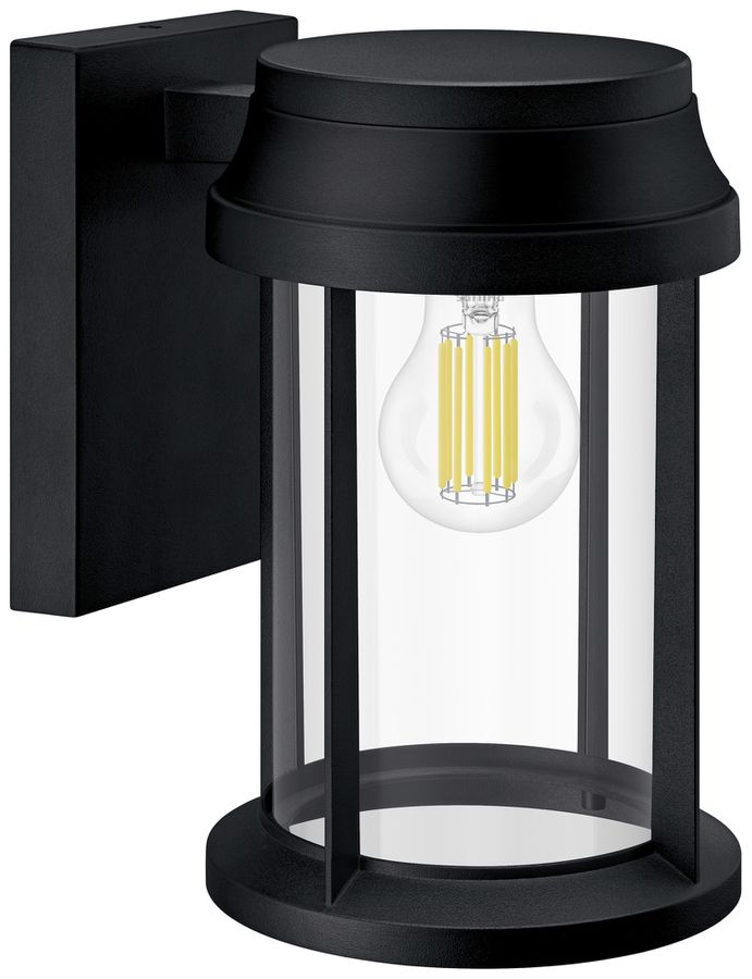 Wandleuchte Philips Bellini RD E27 1×25W IP44 Ø160×260×210mm schwarz