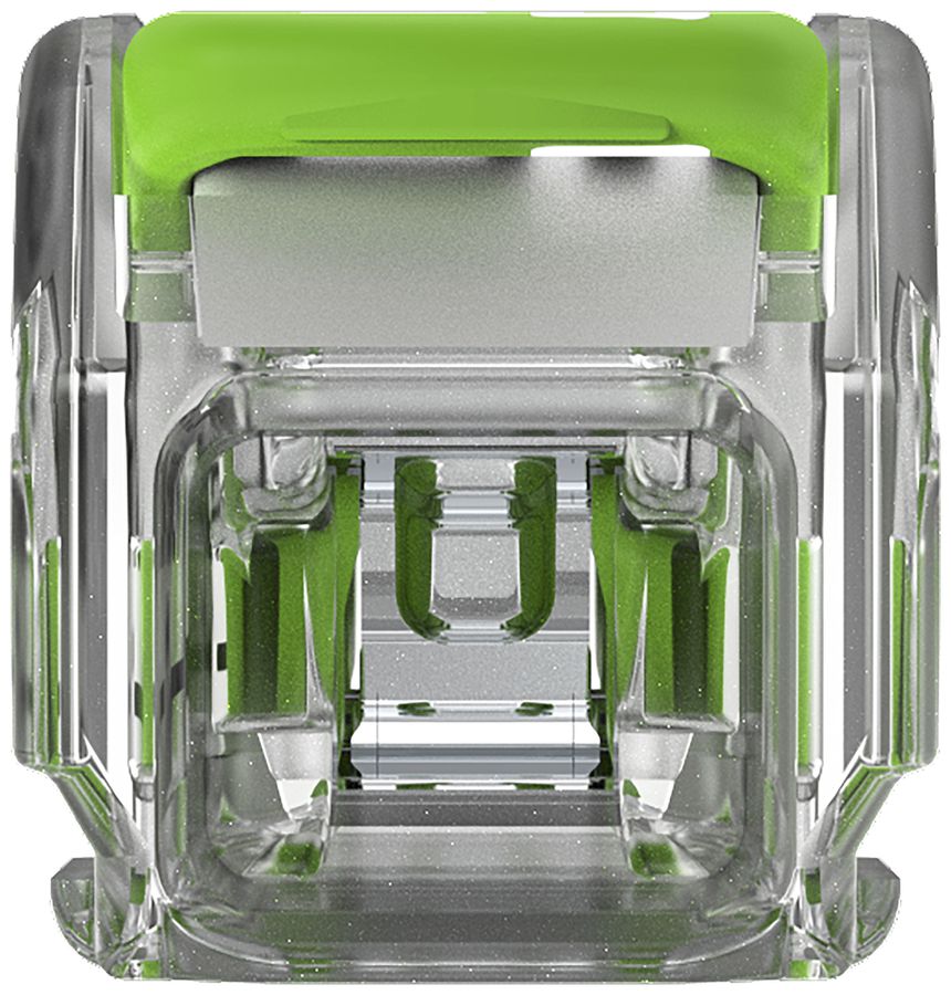 Borne de connexion WAGO Green Range 2L 0.34…4mm² avec levier vt transparent