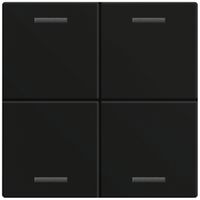 Bascule MDT TAL-60W4016.02 1t/4a p.touches tactiles noir mat "neutre"