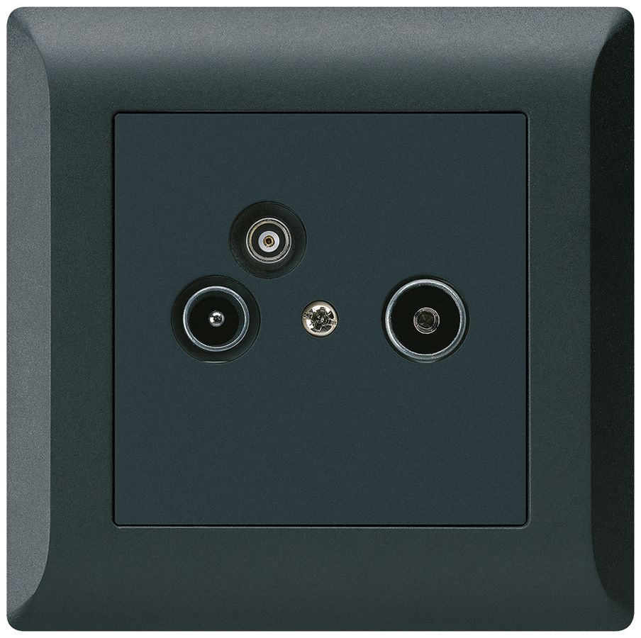 UP-Antennendose R/TV-Daten kallysto.line 2GHz 14db schwarz