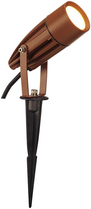 LED-Spiessleuchte SLV SYNA, 8.6W 470lm 3000K IP55 rostfarben