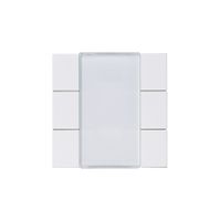 Tasterfront Hager basico KNX 6-fach weiss 45×45mm
